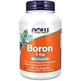 Now Foods | Boron | 3 mg | 250 Kapseln | hochdosiert | ohne Gentechnik | Glutenfrei | Sojafrei | B