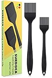 SURDOCA Backpinsel Silikon Silikonpinsel Küchenpinsel kochpinsel 8' + 10' BPA-freies Silikon in Lebensmittelqualität Pinsel Küche, 446℉ (230℃) Wärmebeständigkeit Pinsel Backen BBQ Grillp