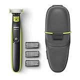 Philips OneBlade Face QP2520/65 Trimmen, Edge, Rasur für jede Haarlänge, 3 x Click-on Stubble Combs wiederaufladbar, nass & trocken verwendb