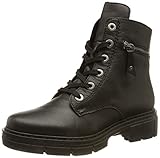 Rieker Damen Schnürstiefeletten Y4510, Frauen Stiefeletten,uebergangsschuhe,uebergangsstiefel,Chukka Boots,schnürboots,schwarz (01),40 EU / 6.5 U