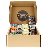 Genussleben Dosenwurst Box 1,950kg mit 1x Genussleben Helles Bier 4,2% , 1x Metten Sauerländer Bockwurst 400g, 1x Bratwurst in der Dose 400g, 1x Hausmacher Leberwurst 400g und 6x Wurstdosen je 125g