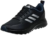 adidas Herren Runfalcon 2.0 TR Running Shoe, Core Black/Silver Metallic/Crew Navy, 44 EU