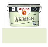 ALPINA Wandfarbe, Farbrezepte 6,5 L. Balance, Grüner Tee, Matt, hochdeckende Farb