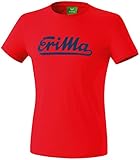 erima Herren Retro T-Shirt, Rot/New Navy, XXL