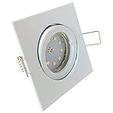 LED Decken Einbaustrahler 230V inkl. 5 x 5W SMD Modul Dimmbar Farbe Weiß LED Einbauleuchte Dana Neutralweiß