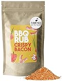 BBQ RUB Crispy Bacon - Gewürzmischung aus hochwertigen Zutaten - Knuspriger Speck, Smoked Chicken, krosser Schulterbraten, Steak - 250 g im nachhaltigen Papierbeutel - FLAMINGO ON THE BEACH