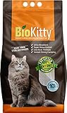 BioKitty Klumpstreu Katzenstreu-Super Premium Baybpuder Duft 2 x 10L 100% Bentonite Streu fü