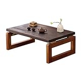 Brilliant firm Tische Beistelltische Kang Tisch Tatami Tee Tisch Holz Fenstertisch Japanischer Zwergtabelle kleiner Tisch Couchtisch (Color : Walnut, Size : 60*40*30cm)