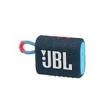 JBL GO 3 kleine Bluetooth Box in Blau und Pink – Wasserfester, tragbarer Lautsprecher für unterwegs – Bis zu 5h Wiedergabezeit mit nur einer Akkuladung