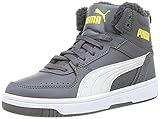 PUMA Rebound Joy Fur Jr Sneaker, Castlerock, 39 EU