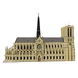 WWEI Haus Architektur Bausteine, Modular Buildings, Kathedrale Notre Dame Bausatz, 63181Stück Straßenansicht Architektur Stadthaus Klemmbausteine Kompatibel mit Lego MOC-43974