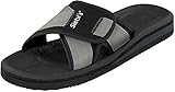 Siebi's Toni Badeschuhe Sauna Komfort Wellness Pantoletten Duschschuhe Klettverschluß Herren: Größe: 45 EU | Farbe: Schw