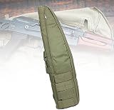 WXking Multifunktions-Camping-Rifle-Tasche im Freien, weich gepolstertes Luftgewehr-Paintball-Kasten mit Schultergurt, schräg-Schulter-Angelbeutel, Lagerung mit Schultergurt und 4 Magazin-Taschen w
