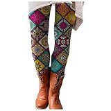 BIBOKAOKE Damen Leggings mit Print Bunt Stretch Leggings, Sporthose für Frauen und Jugendliche Leggings Yoga-Fitness-Hose Lange Streetwear Strumpfhosen Casual Sweathose Jogging