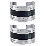 Weinthermometer Wein Temperatur Armband Wein LCDThermometer 2 Pcs Edelstah Digital Weinflaschenthermometer Kein Strom NöTig, Weintemperatur Messen, FüR WeißWein Sekt Champagner Bier Home Brewing
