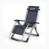 Folding Reclining Chair Sloping Chair Lounge Chair Zero Gravity Folding Recliner with Armrests for Travel Beach Camping Deck Chair I