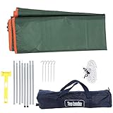 Changor Einfach Sonne Schatten Überdachung, Wind Seil Oxford Tuch 3x3m Oxford Tuch Material zum 3-4