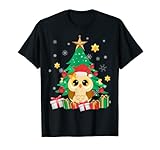 Weihnachten Eule Uhu Tannenbaum Merry Christmas T-S