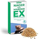 Silberkraft Marder und Nagerschreck 300 g - Granulat zur Abwehr & Bekämpfung - Marder und Nagervertreiber zum Vertreiben und bekämpfen - Spray, Gitter und U