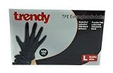 MC-Trend 100 Stück TPE Einweg Handschuhe Schwarz Einmalhandschuhe puderfrei Latexfrei in Spenderbox (Medium)