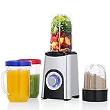 Blender, Mini Mixer mit 2 Speed, 4 Brecher Multifunktional Smothie Blender, Anti-Drop Funk