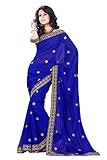 MirchiFashion Indische Kleider Damen Sari mit Ungesteckt ungesehen Oberteil/Bluse Party Indians Saree Kleidung