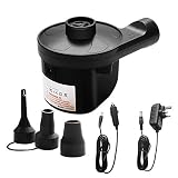 Elektrische Luftpumpe, aufblasbare/entleerte Luftpumpe, 2-in-1, tragbarer elektrischer Inflator-Deflator, Schnellfüllpumpe für aufblasbare Betten, Schwimmb