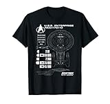 Star Trek Next Generation Enterprise Chart Graphic T-S