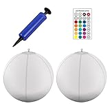 LED-Solar-Lampe Leuchtkugel Lampe Dekorative Szene Bunte Kugel LED Solar Licht Beleuchtete Runde aufblasb