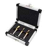 Explopur 3-teiliges Kobalt-Beschichtungs-Bit-Set Schweißpunktschweißer-Bohrer-Kit mit Aluminiumg