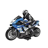 DEORBOB Maßstab 1:10 Fernbedienung Motorrad 4 CH High Speed ​​Racing 2.4G Wireless Auto Balance Stunt RC Motorrad Elektro Geländewagen RC Auto Spielzeug Geburtstagsgeschenk