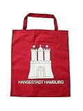City Souvenir Shop Stoff-Tasche Hamburg Wappen,