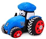 Toyland® 21 cm (8 Zoll) Plüsch-Traktor - Dekoration für Jungenschlafzimmer (BLAU)