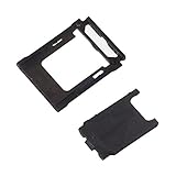 jbTec SIM-Tray/SD-Card Karten-Halter passend für Sony Xperia XZ Premium - Slot Schlitten Kartenhalter Karte Rahmen Simkarten Simkartenhalter, Farbe:Schw