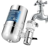 Wasserfilter Wasserhahn, Slickbox Prämie Wasser Filtersystem Tischwasserfilter mit Wasser Filterkartuschen, Küchenzubehör für Gesunder Leb