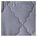 MOLUO Spannbetttücher Monochrome geprägte wasserdichte Matratze Protector-Blatt-Bettbezug-Matratze Dickes gepolstertes Bett (Color : Gray B, Size : 90X200X30cm)