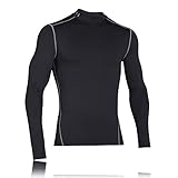 Under Armour Men KompressionsMockShirt ColdGear Armour Ultra-Warm, Long-Sleeve Functional Shirt for, Schwarz, XL