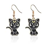 Ohrring Sailor Moon Schwarz Weiß Katze Ohrring Ohrringe Für Frauen Magische Sakura Engelsflügel Schmuck Stern Herz Eardrops Mädchen Geschenk