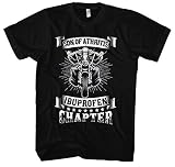 Son of Arthritis T-Shirt | Biker Rente Geschenk Motorrad Kleidung Ruhestand | Schwarz (4XL)