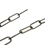 1,5m Lampenkette 4mm Altmessing brüniert Eisen Leuchtenkette Zierkette Kette Vintage Tragkraft 18kg