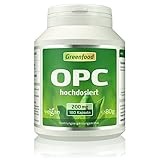 Greenfood OPC, 200mg reines OPC, plus Citrus Bioflavonoide, 180 Kap