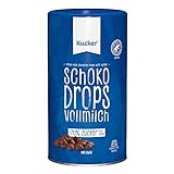 Xucker Schoko Drops Vollmilch Schokolade - Zuckerreduzierte Xucker Schokolade mit Xylit Zuckerersatz I Xucker Chocolate Drops als Süßungsmittel zum Backen (min. 42% Kakaoanteil / 750g)