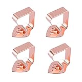 RoadLoo Tischdeckenbeschwerer, 4 Stück Tischdeckenbeschwerer aus Edelstahl Dekorativen Tischtuchhalter für Drinnen Tischdeckenbeschwerer mit Klammer Outdoor Tischtuchgewichte Zuhause Picknick G