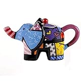 Romero Britto Giftcraft Mini Teekanne Elefant, 15 x 7,5