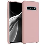 kwmobile Hülle kompatibel mit Samsung Galaxy S10 - Hülle Silikon gummiert - Handyhülle - Handy Case in Peach Sk
