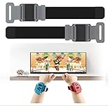 ANTCOOL Armbänder Armband Kompatibel mit Nintendo Switch Just Dance 2020 2019 Burn It Up, 2er Pack Armband verstellbar elastisch Beinbefestigung Abenteuer Fitness verstellbar elastisch-GRAU