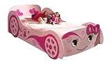 Vipack SCLB200 Autobett Pretty Girl Love Car Bed, Circa 213 x 68 x 101 cm, Liegefläche 90 x 200 cm, lackiert aufgedruckte Optik,