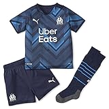 PUMA OM Jugend Auswärts-Mini-Kit 21/22 Peacoat-Bleu Azur 104