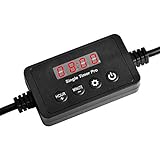 NICREW Einkanal-LED-Rampentimer PRO f¨¹r Aquarienbeleuchtung, LED-Digitaldimmer f¨¹r ClassicLED, ClassicLED Plus und andere Leuchten mit Standard-Stromversorgungsanschl¨¹ssen (2,5 mm / 2,1 mm)