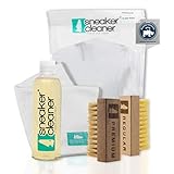 Sneaker Cleaner - Reinigungsset für Schuhe, 250ml Reiniger inkl. 2 Bürsten für empfindliche und unempfindliche Materialien + 1 M